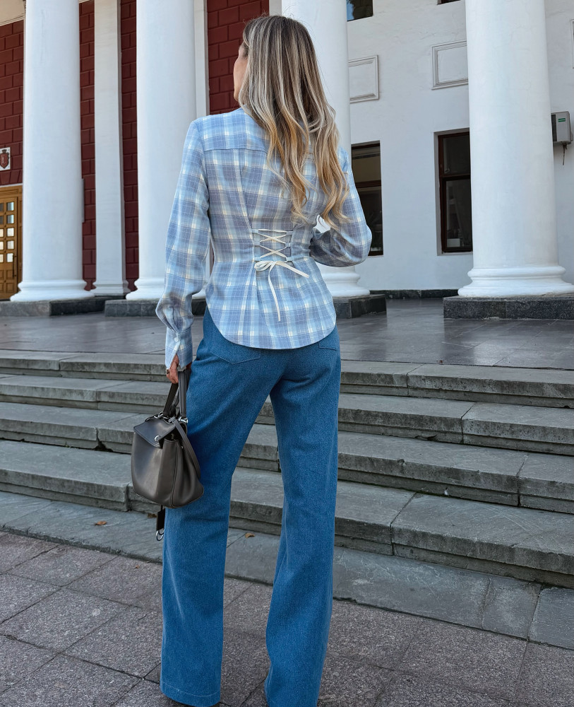 ДЖИНСИ КОЛІР СИНІЙ