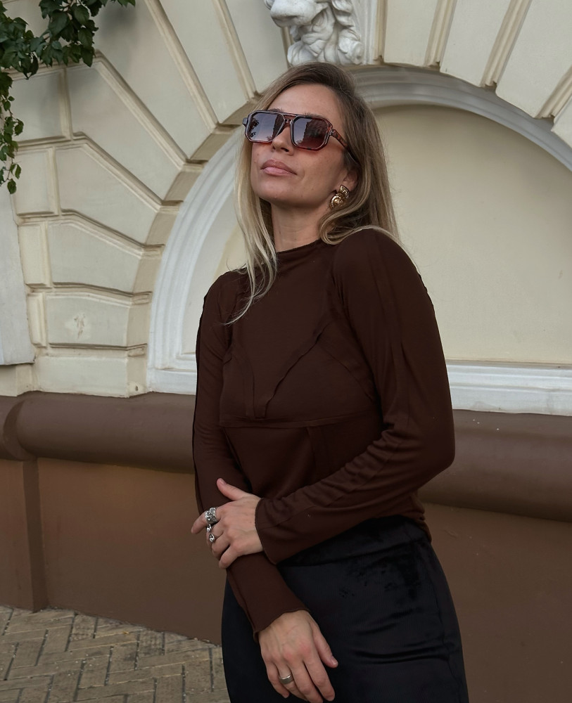 ЛОНГ З ІМІТАЦІЄЮ ЛІФА ШОКОЛАДНИЙ 